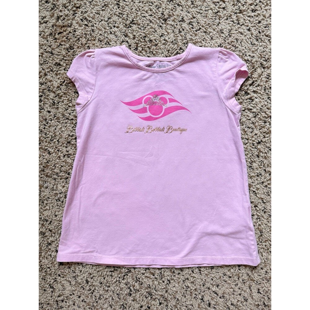 Disney Cruise Line Pink Bibbidi Bobbidi Boutique Princess Shirt - Size Small